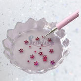 Flower Palette for Glitter, Nails, Rhinestones - Clear